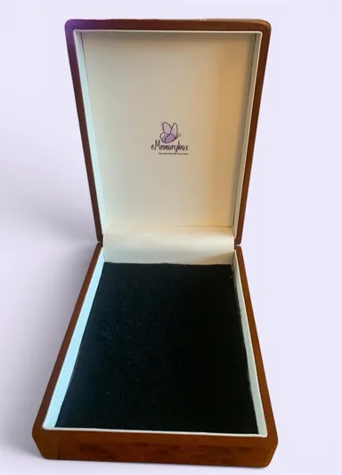 Open eMemorybox showing the lined interior