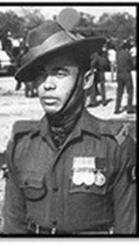 Lachhiman Gurung as a soldier