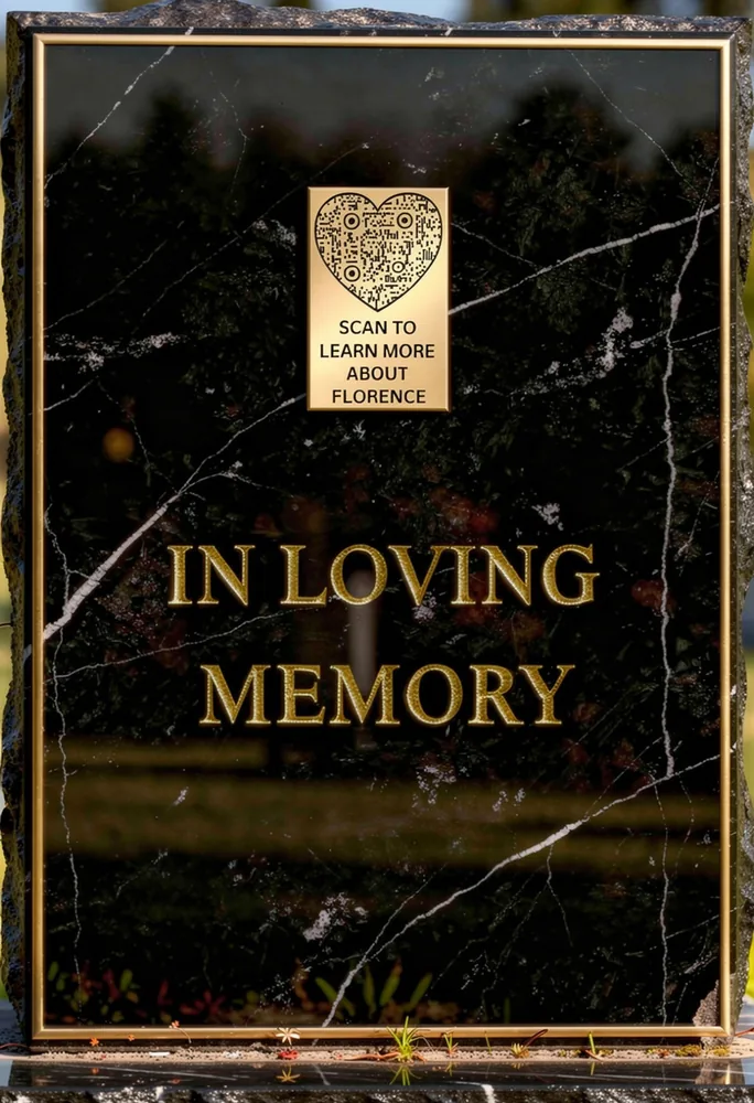 Brass plaque in its gift box